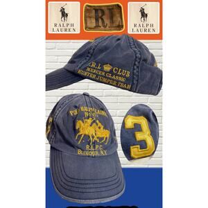 Rare Polo Ralph Lauren Bleecker NY Hat Cap Equestrian Jumper Team